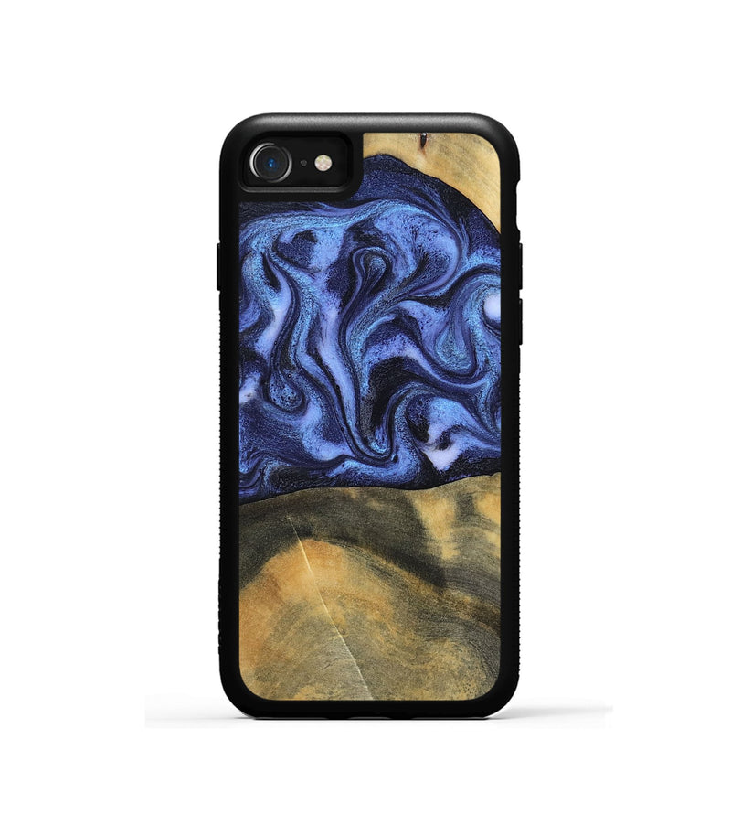 iPhone SE Wood Phone Case - Izaiah (Blue, 796124)