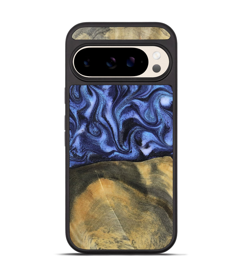 Pixel 10 Pro Wood Phone Case - Izaiah (Blue, 796124)