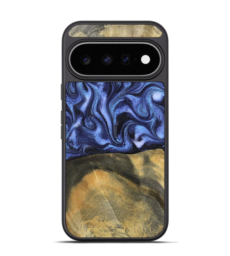 Pixel 11 Pro Wood Phone Case - Izaiah (Blue, 796124)