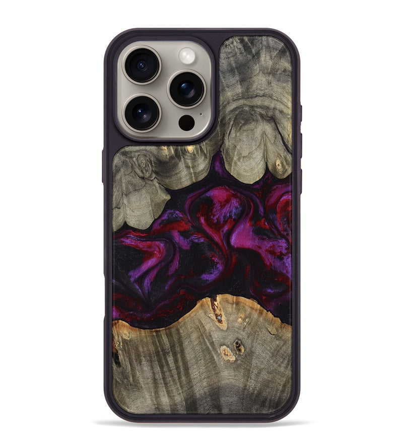iPhone 16 Pro Max Wood Phone Case - Loni (Red, 796192)