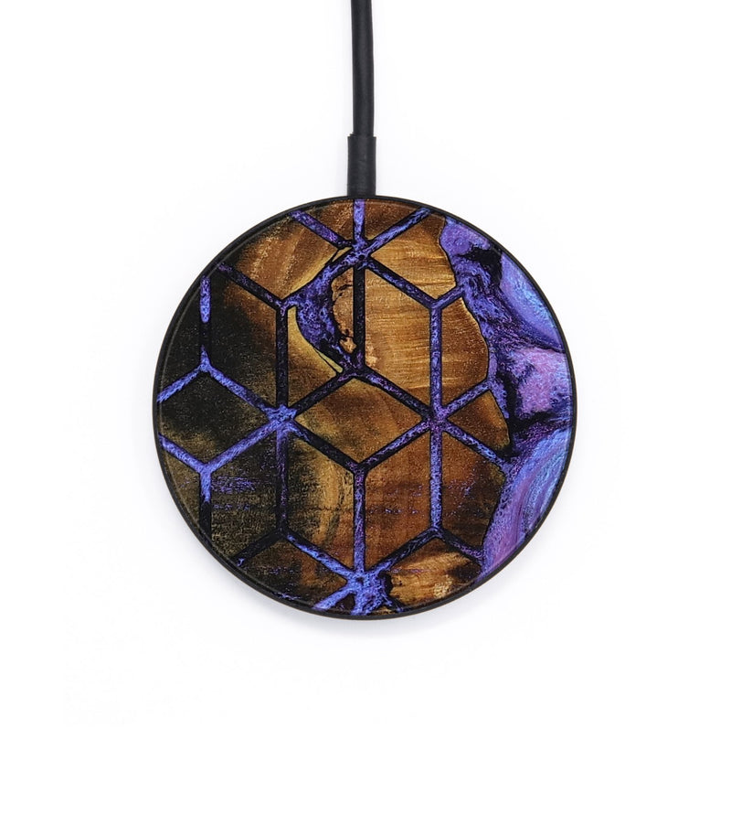 Circle Wood Wireless Charger - Louisa (Pattern, 796213)