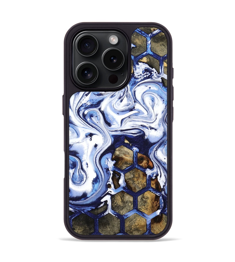 iPhone 16 Pro Wood Phone Case - Britni (Pattern, 796230)