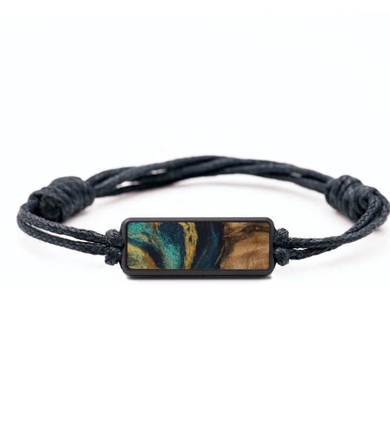 Classic Wood Bracelet - Bette (Teal & Gold, 796244)