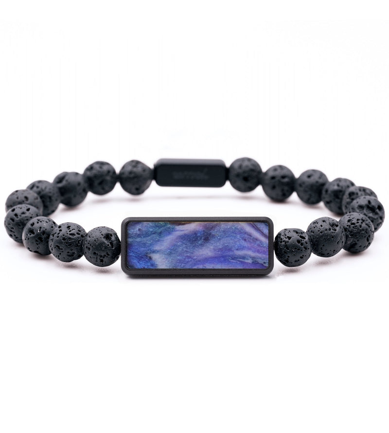 Lava Bead ResinArt Bracelet - Elizabeth (Purple, 796275)