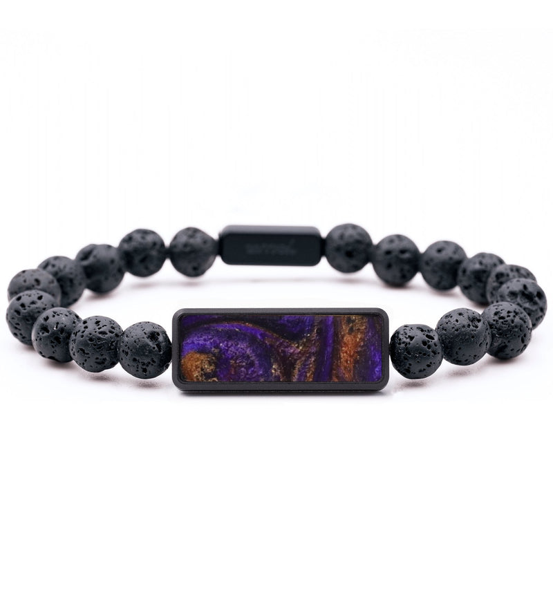 Lava Bead ResinArt Bracelet - Hayes (Purple, 796278)