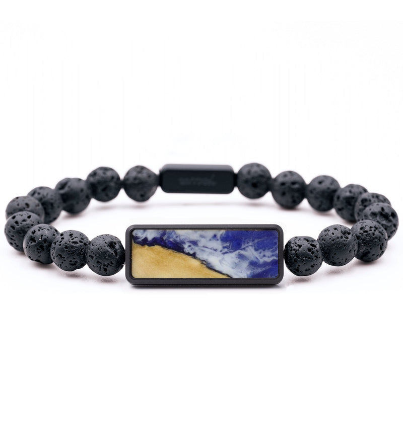 Lava Bead Wood Bracelet - Faye (Coastal, 796304)