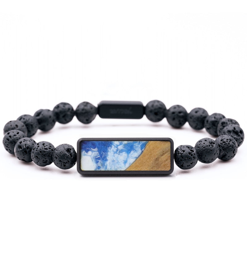 Lava Bead Wood Bracelet - Stella (Coastal, 796305)