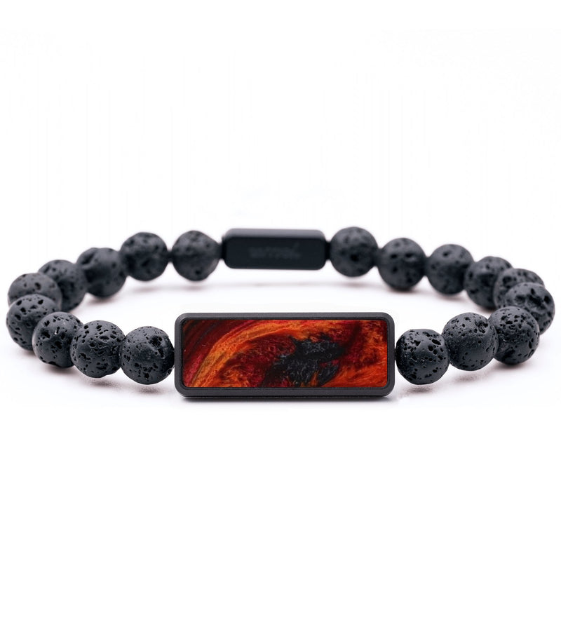 Lava Bead ResinArt Bracelet - Stephen (Red, 796321)