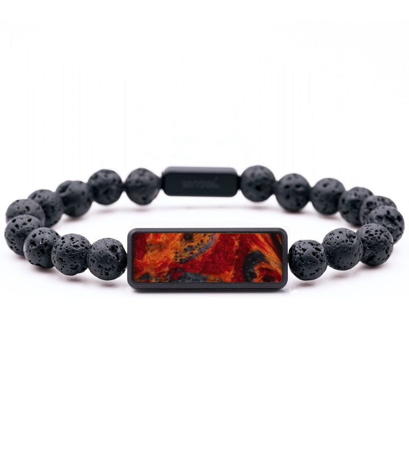 Lava Bead ResinArt Bracelet - Keith (Red, 796327)