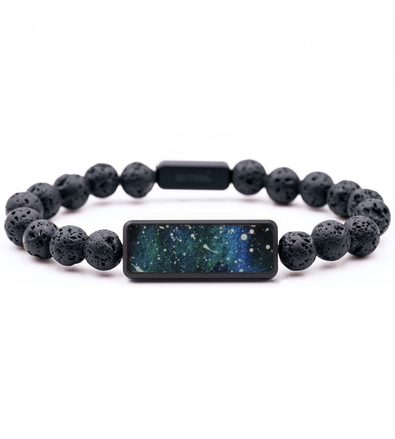 Lava Bead Wood Bracelet - Cedric (Cosmos, 796356)