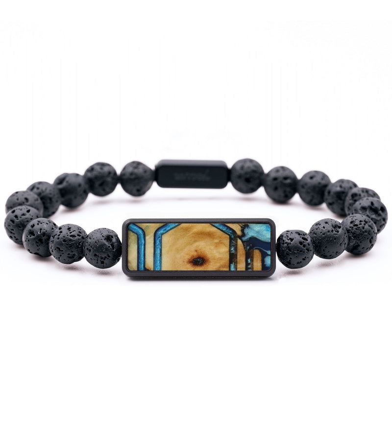 Lava Bead Wood Bracelet - Damon (Pattern, 796369)