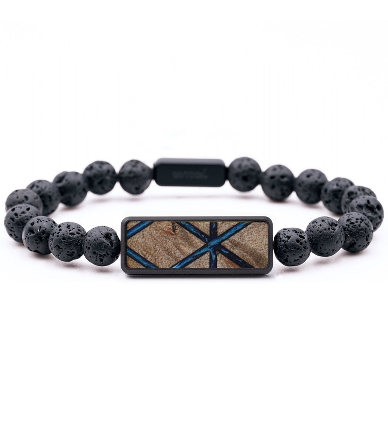 Lava Bead Wood Bracelet - Zayn (Pattern, 796373)