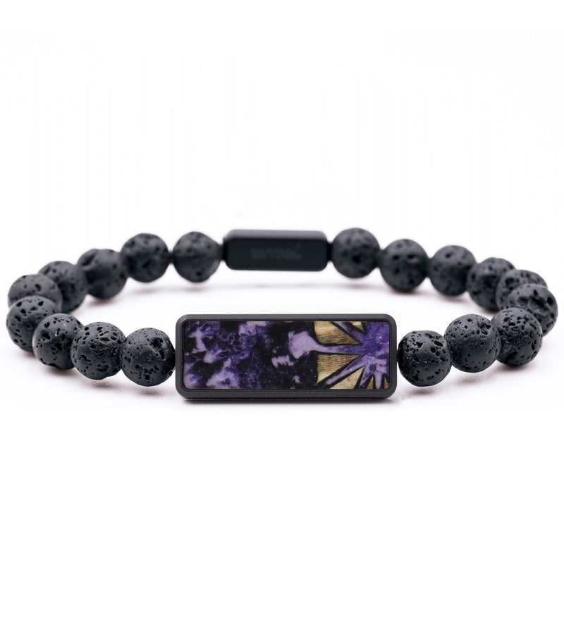 Lava Bead Wood Bracelet - Martin (Pattern, 796375)