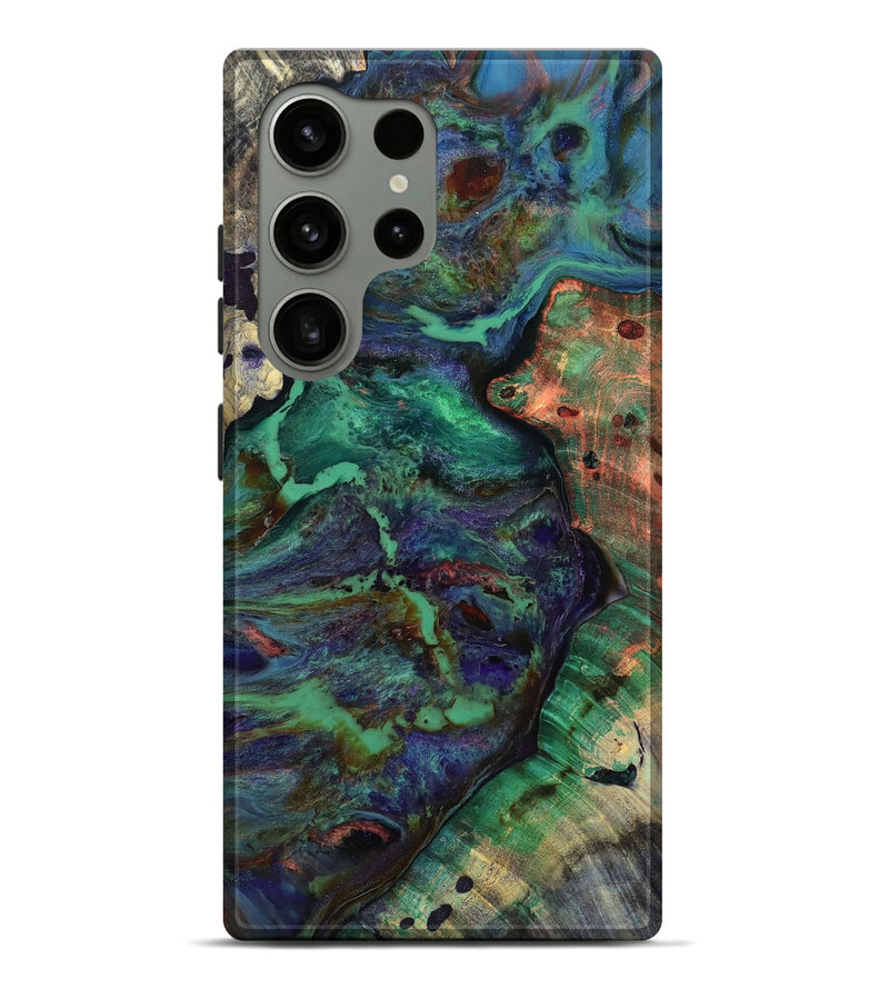 Galaxy S24 Ultra Wood Live Edge Phone Case - Madisen (Green, 796388)