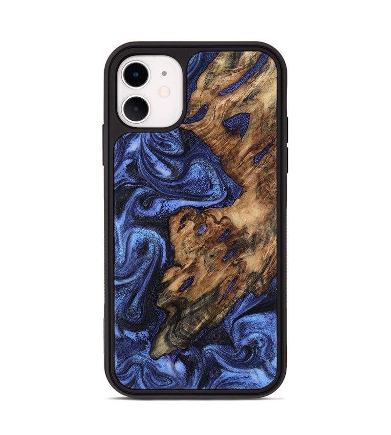 iPhone 11 Wood Phone Case - Melba (Blue, 796392)