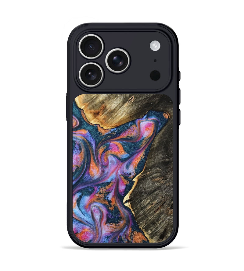 iPhone 17 Pro Wood Phone Case - Erwin (Blue, 796394)
