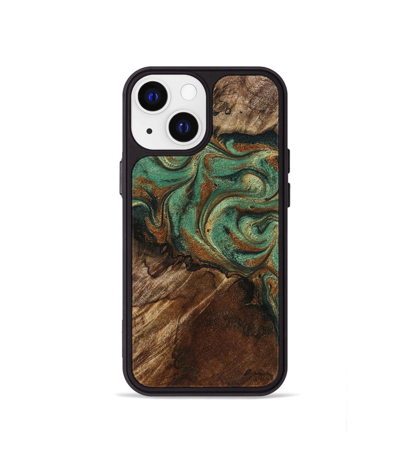 iPhone 13 mini Wood Phone Case - Arlen (Green, 796395)