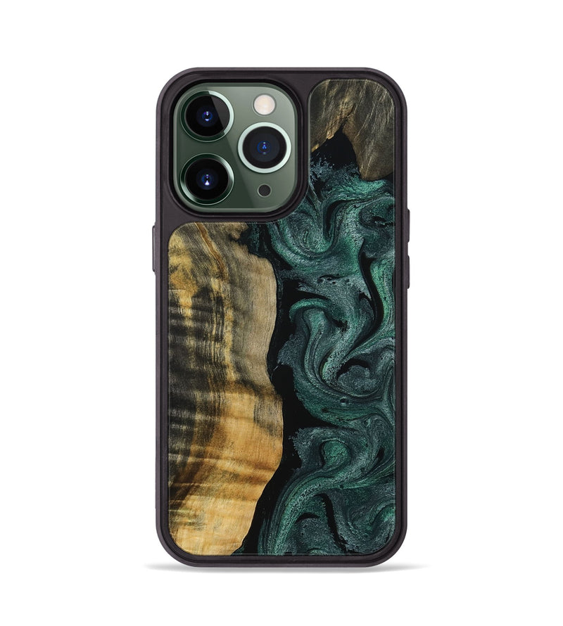 iPhone 13 Pro Wood Phone Case - Kyree (Green, 796402)