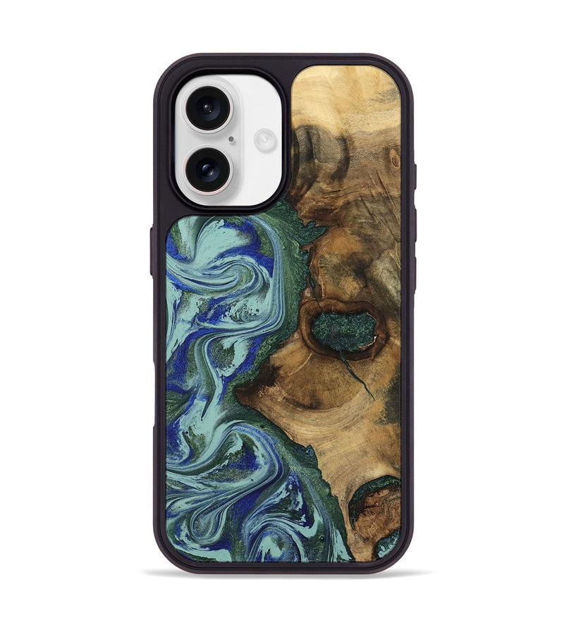 iPhone 17 Wood Phone Case - Lynda (Green, 796405)