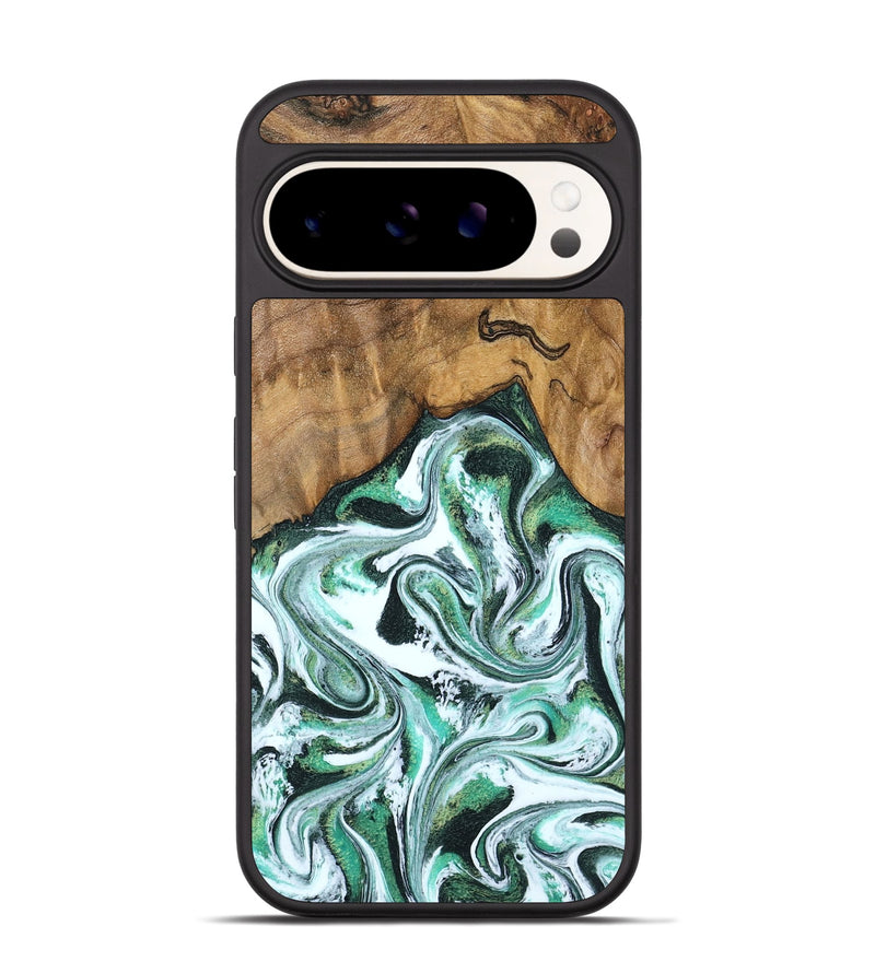Pixel 9 Wood Phone Case - Sloane (Green, 796407)
