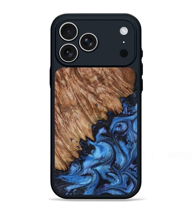 iPhone 17 Pro Max Wood Phone Case - Lavina (Blue, 796427)