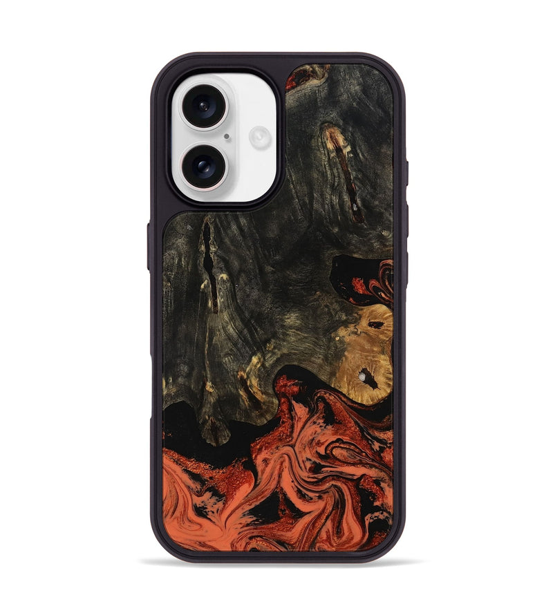iPhone 17 Wood Phone Case - Blaze (Red, 796502)