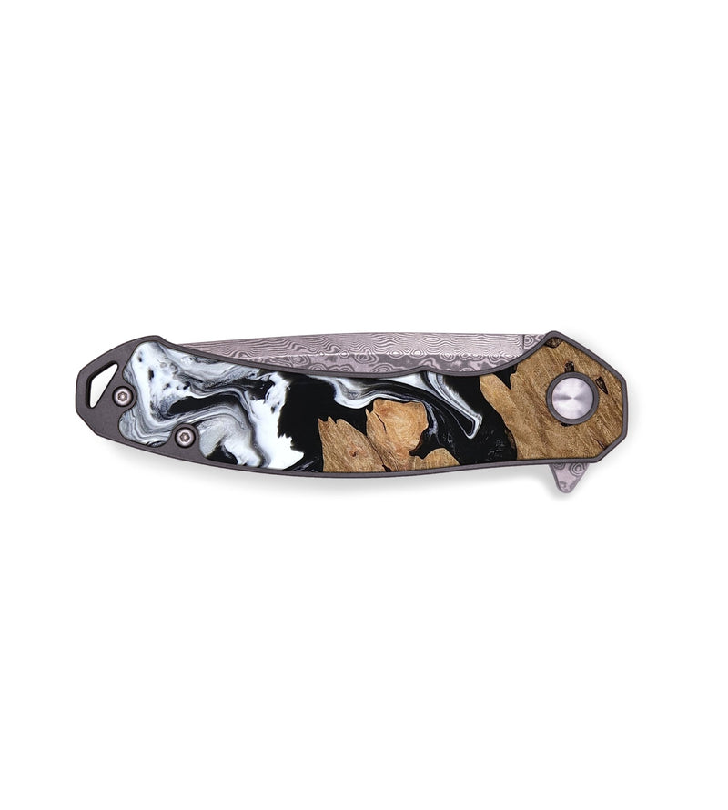 EDC Wood Pocket Knife - Dorian (Black & White, 796503)