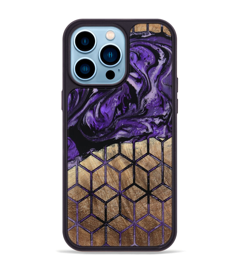 iPhone 14 Pro Max Wood Phone Case - Zona (Pattern, 796527)