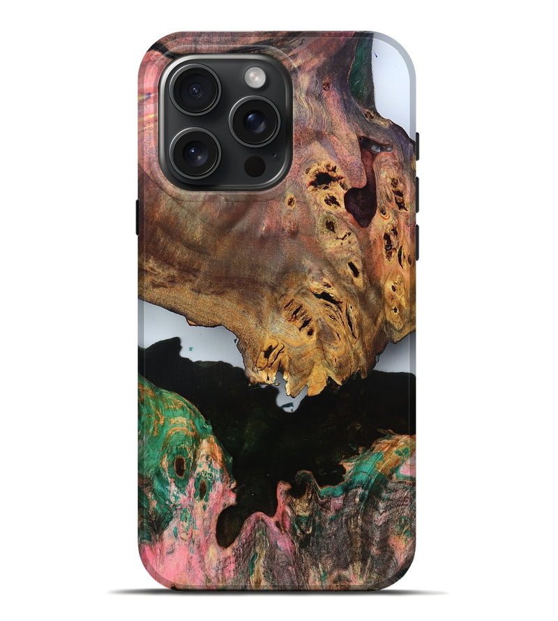 iPhone 16 Pro Max Wood Live Edge Phone Case - Barry (Clear, 796728)