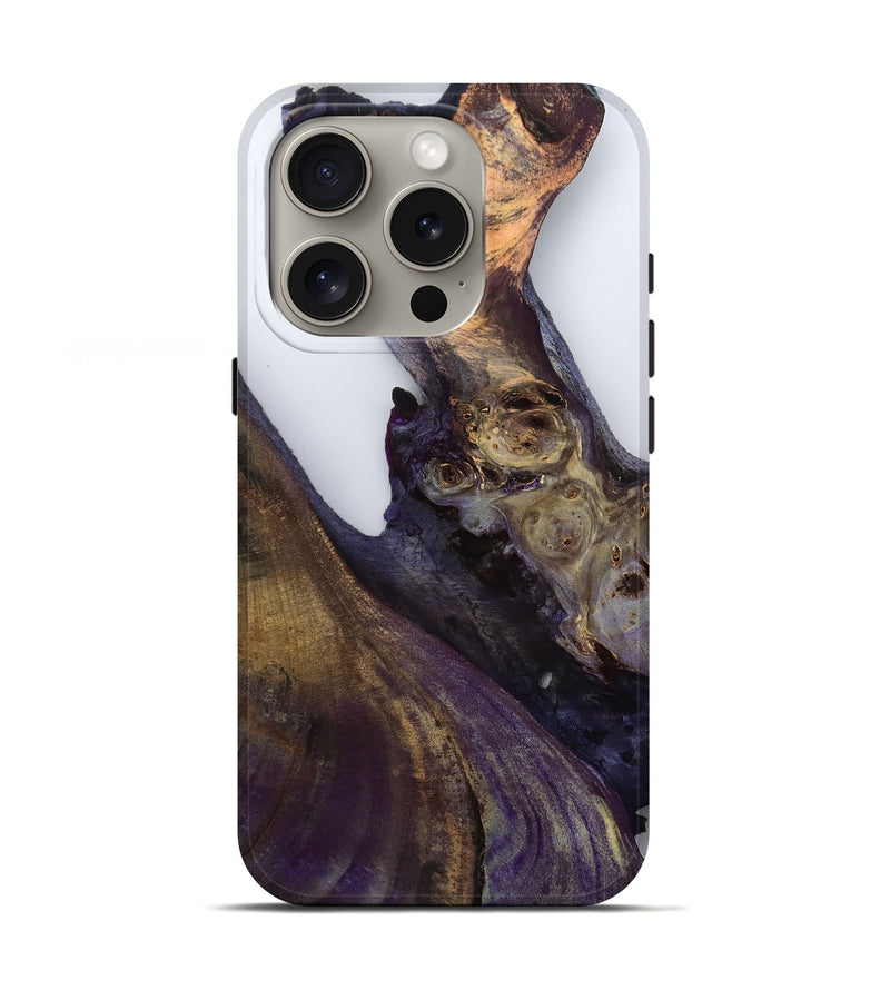 iPhone 16 Pro Wood Live Edge Phone Case - Maynard (Clear, 796729)