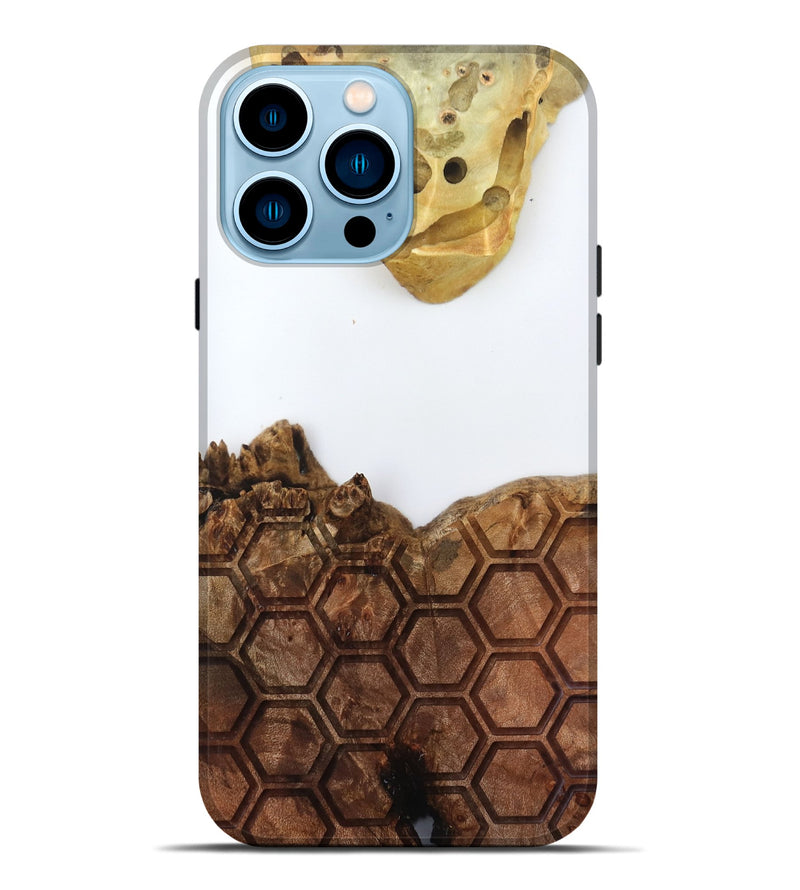 iPhone 14 Pro Max Wood Live Edge Phone Case - Alvina (Clear, 796732)