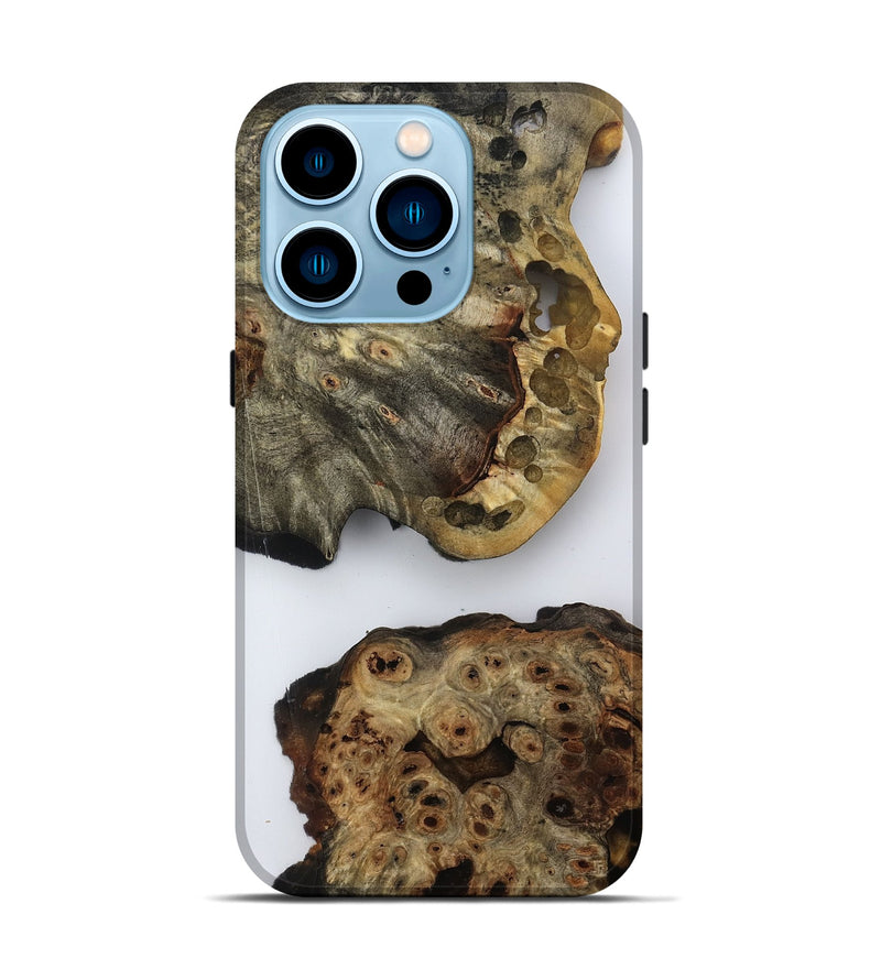 iPhone 14 Pro Wood Live Edge Phone Case - Edmond (Clear, 796748)