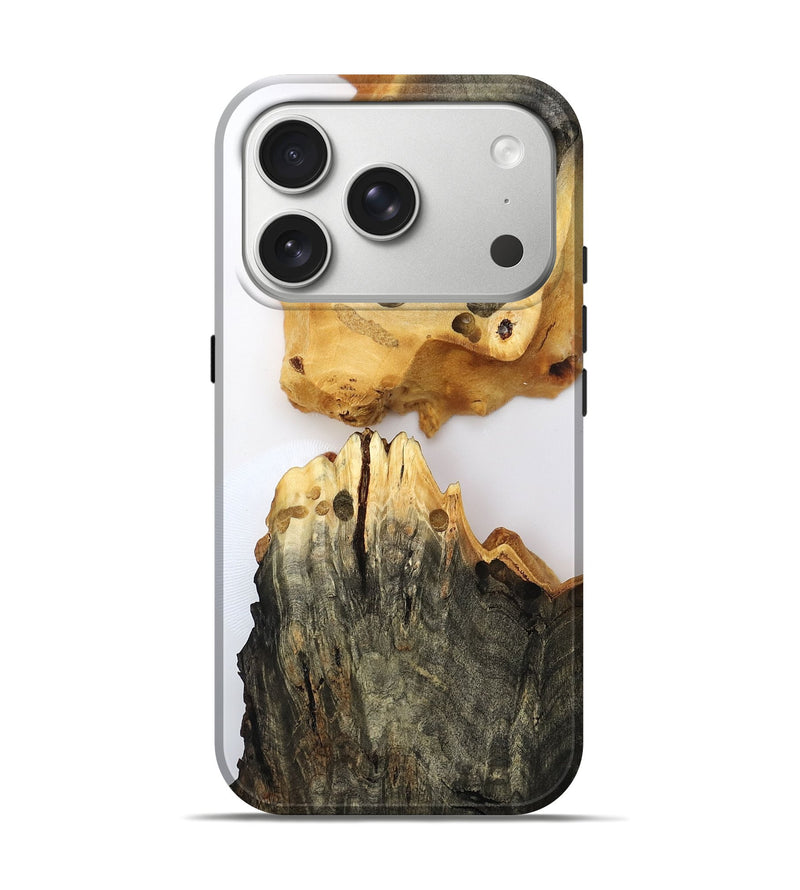 iPhone 17 Pro Wood Live Edge Phone Case - Della (Clear, 796752)
