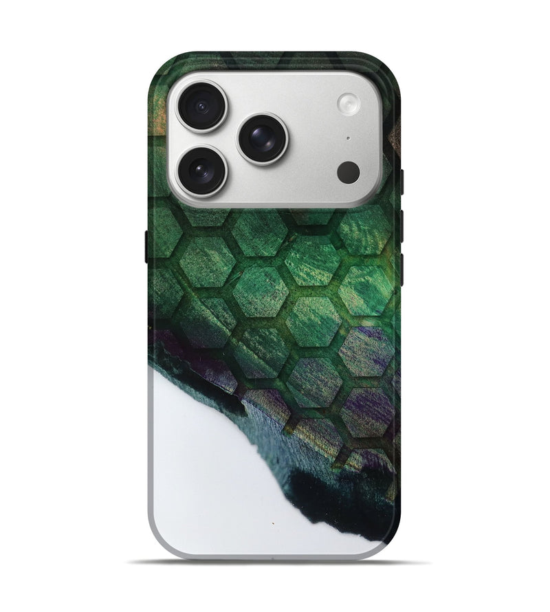 iPhone 17 Pro Wood Live Edge Phone Case - Lavern (Clear, 796754)