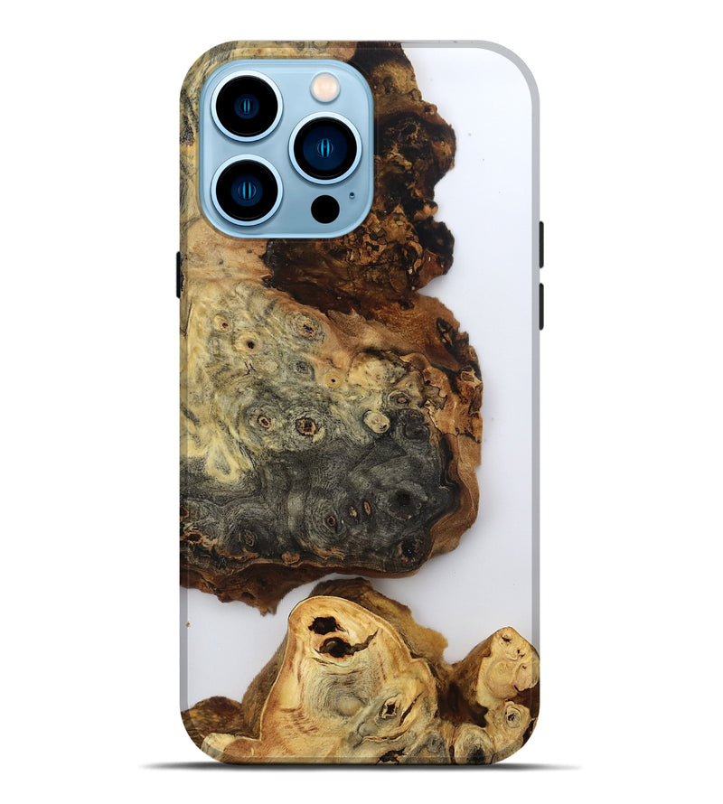 iPhone 14 Pro Max Wood Live Edge Phone Case - Clayton (Clear, 796759)