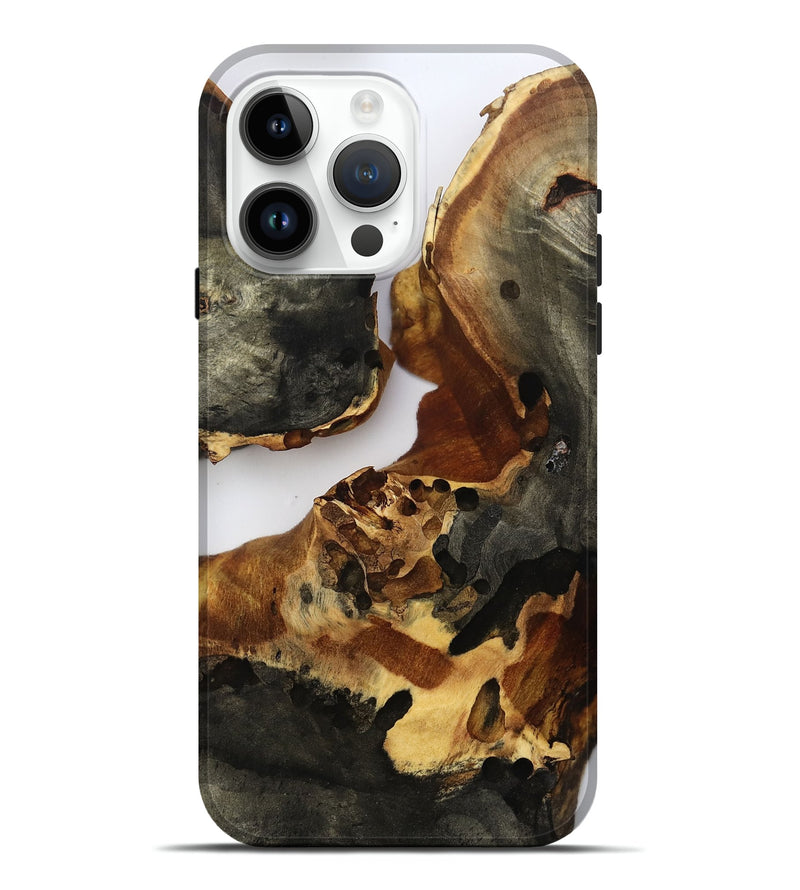 iPhone 15 Pro Max Wood Live Edge Phone Case - Emersyn (Clear, 796762)
