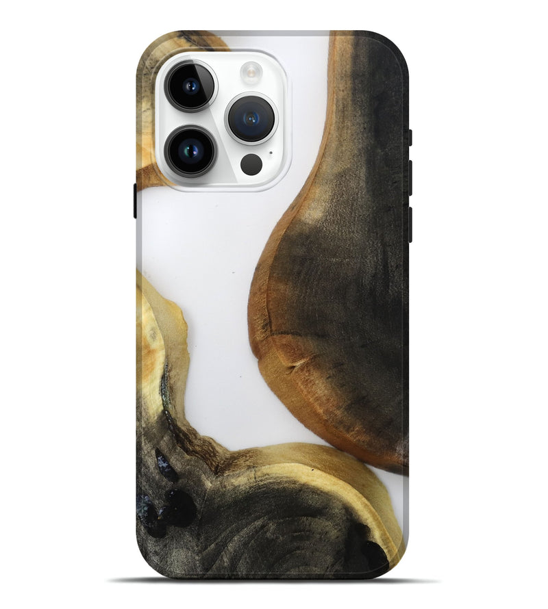 iPhone 15 Pro Max Wood Live Edge Phone Case - Maegan (Clear, 796783)