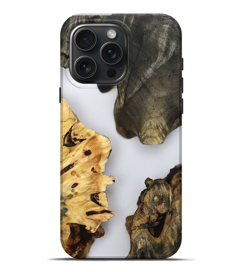iPhone 16 Pro Max Wood Live Edge Phone Case - Mamie (Clear, 796784)