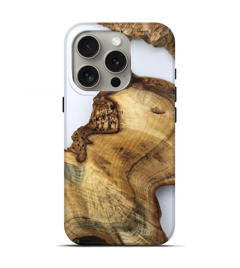 iPhone 16 Pro Wood Live Edge Phone Case - Kylian (Clear, 796795)