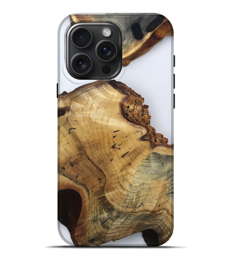 iPhone 16 Pro Max Wood Live Edge Phone Case - Walter (Clear, 796800)