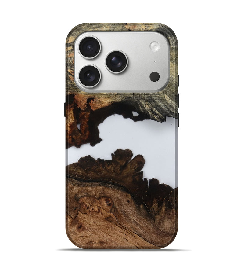 iPhone 17 Pro Wood Live Edge Phone Case - Alison (Clear, 796803)