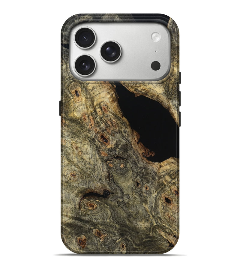 iPhone 17 Pro Max Wood Live Edge Phone Case - Zaire (Wood Burl, 796815)