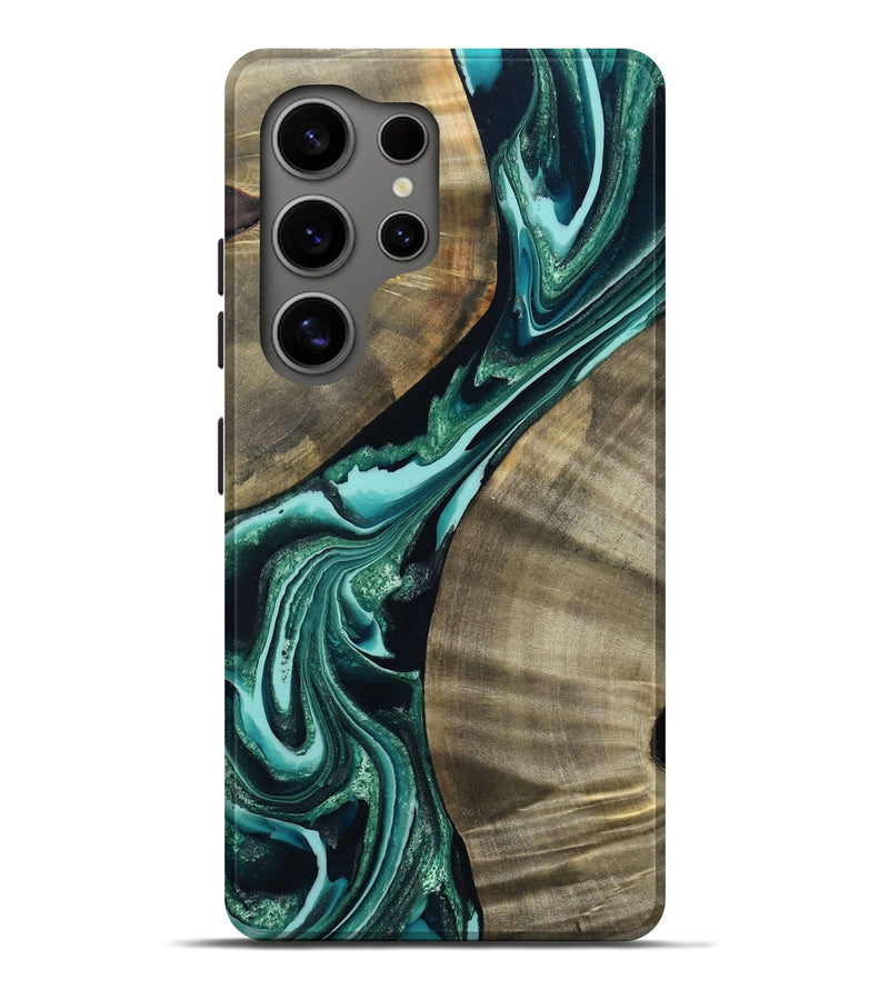 Galaxy S25 Ultra Wood Live Edge Phone Case - Clair (Green, 796830)