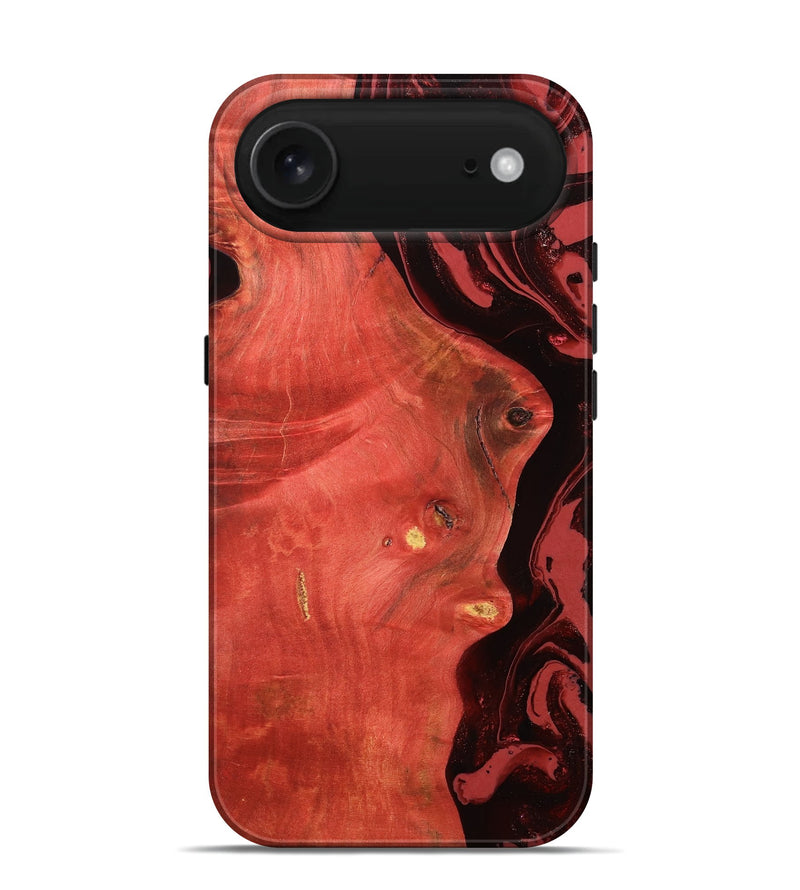 iPhone 17 Air Wood Live Edge Phone Case - Retha (Red, 796846)