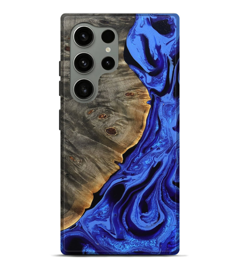 Galaxy S24 Ultra Wood Live Edge Phone Case - Mandi (Blue, 796855)