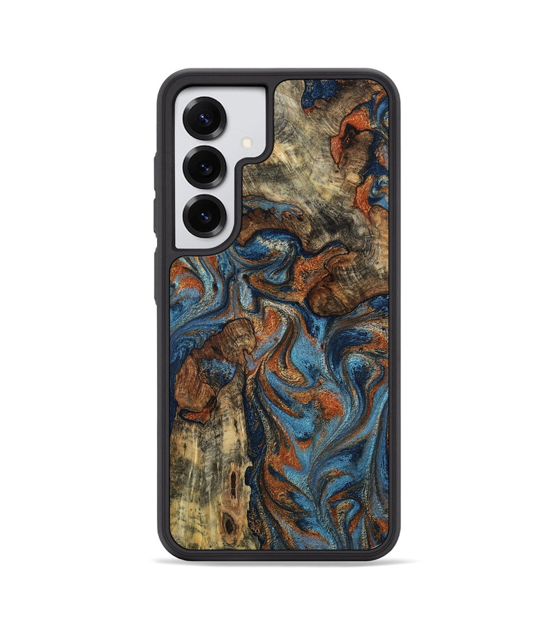 Galaxy S25 Wood Phone Case - Lavinia (Teal & Gold, 796952)