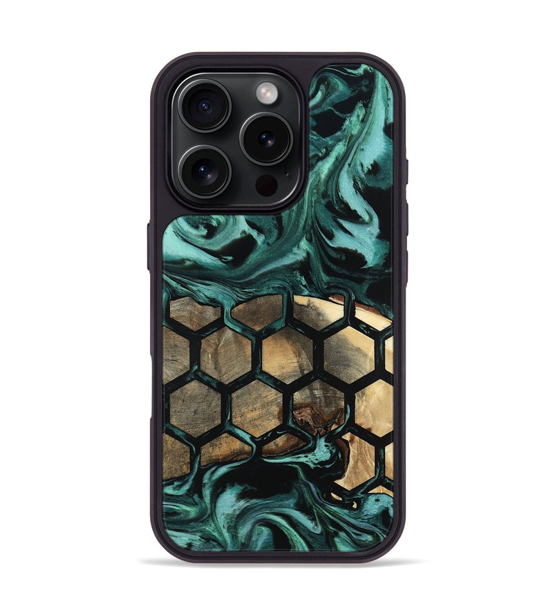iPhone 16 Pro Wood Phone Case - Athena (Pattern, 796999)