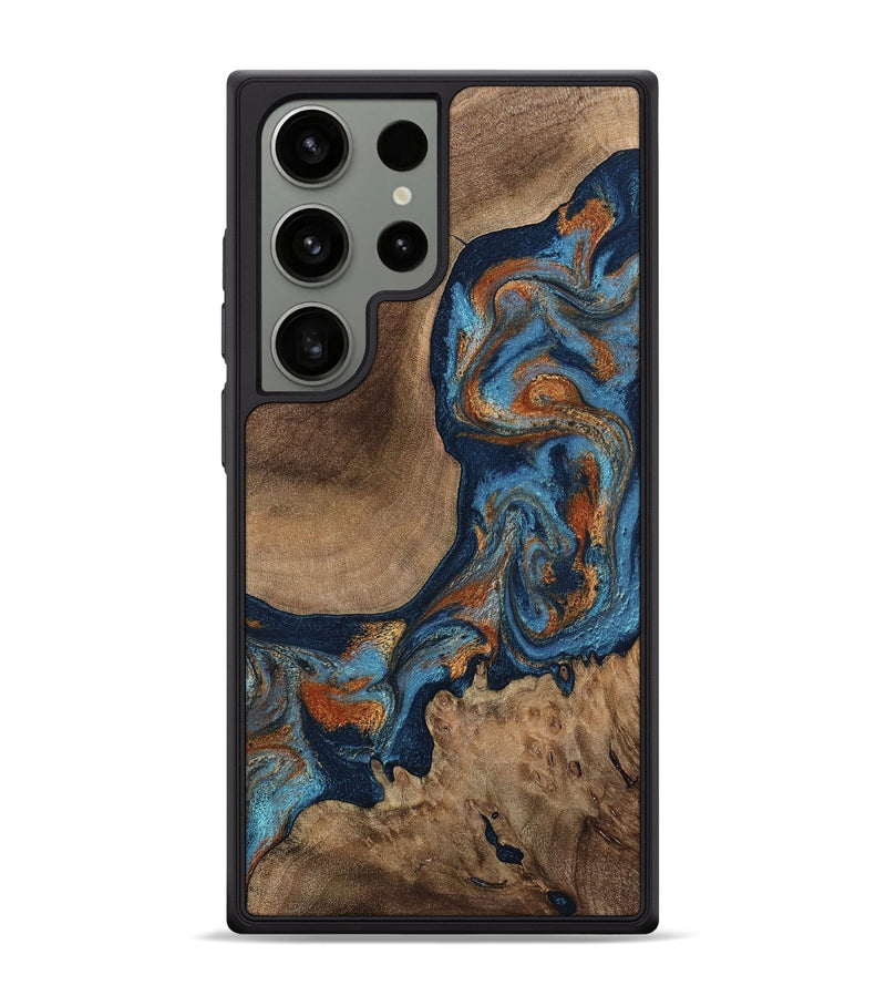 Galaxy S24 Ultra Wood Phone Case - Aarav (Teal & Gold, 797000)