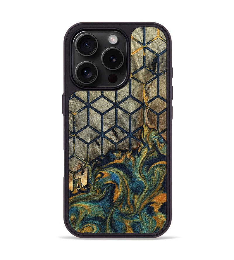 iPhone 16 Pro Wood Phone Case - Shepard (Pattern, 797005)