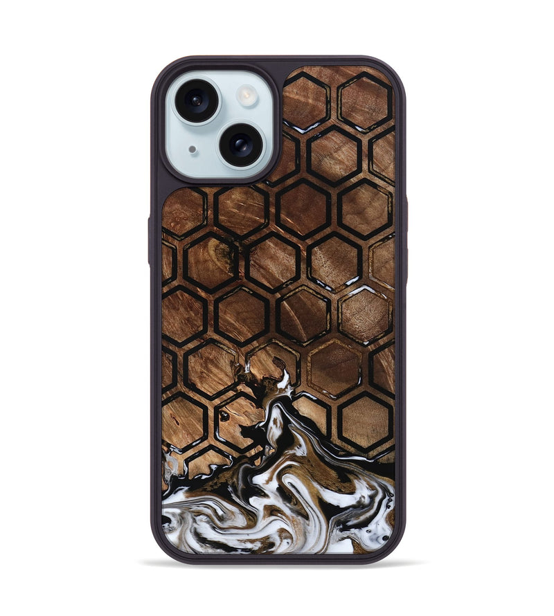 iPhone 15 Wood Phone Case - Jasiel (Pattern, 797018)